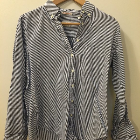 Gant Blue and White Stripe Button Down Size M - Picture 2 of 4